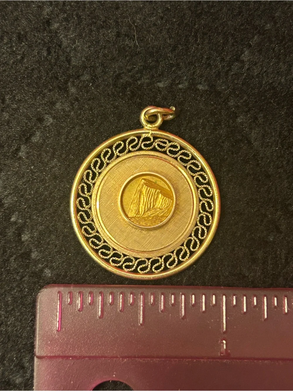 Vintage 12k Gold-filled Pendant - Picture 3 of 5
